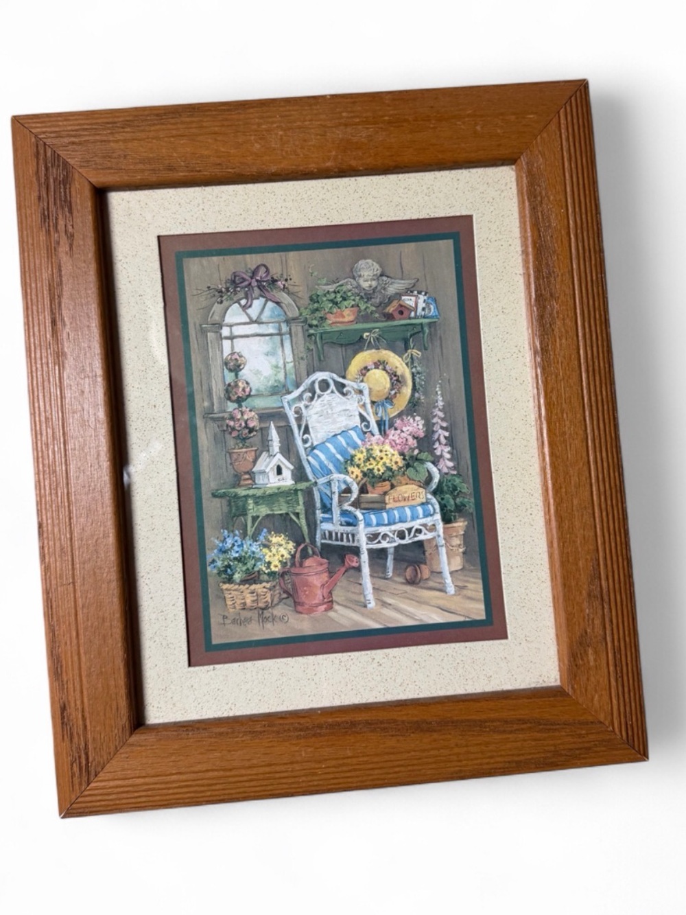 Barbara mock framed art